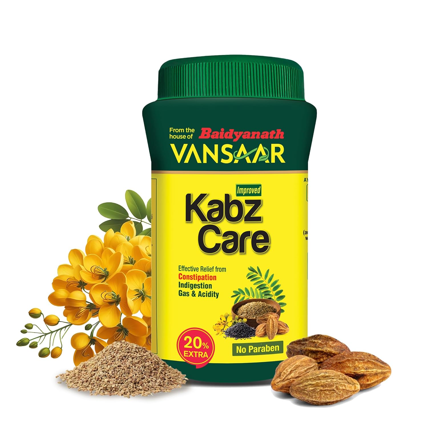 

Vansaar KabzCare Granules 240g Pack | Ayurvedic Digestive Support for Constipation, Bloating, Gas Relief & Acidity Balance