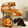 Manta de Estilo Bohemio con Temática de Gatos para Mantita Suave para Picnic Cama Sofá Hogar Dormitorio Acogedora Cálida Cómoda