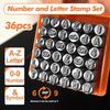 37 Pcs Letter Set Number Stamping Set Stamping Tool For Leather Crafting Jewelry Engraving And Metal Stamping