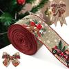 Designed Christmas Beautifully Print Ribbon For Elegant Festive Decorations And Crafts