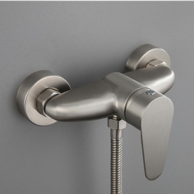 304 Stainless Steel Bathtub Shower Faucet Simple Single-function Cold and Hot Concealed Shower Head Set for Home Use