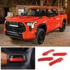 4 Stück Für Toyota Tundra 2007- Rote ABS Innen Türgriff Abdeckung Zierleiste