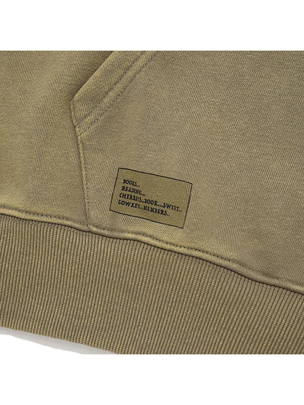 Luna Washed Vintage Graphic Hoodie [Light Khaki]