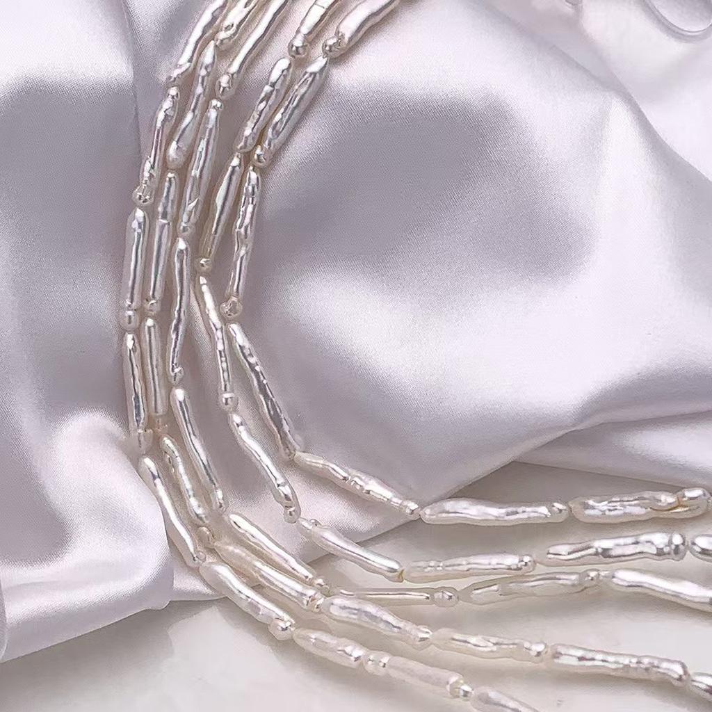 DIY Pendant Rectangle Baroque Pearl 3-5x20-30mm For Jewelry Making DIY Necklace Earrings Bracelet Beads Accessories