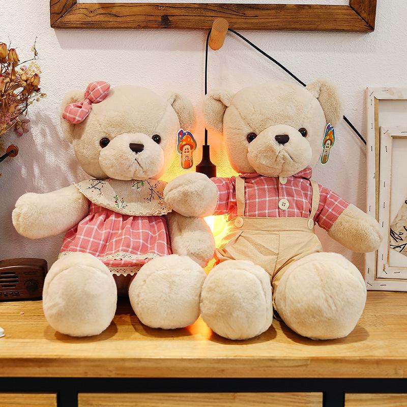 Creative Fresh Bear Doll Teddy Bear Plush Toy Couple Big Bear Doll Girl Gift Pressing Doll