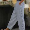Europa und die Vereinigten Staaten Mode Neue Gedruckt Gestreiften Neun-minute Hosen Weibliche Sommer Casual Tasche Hosen