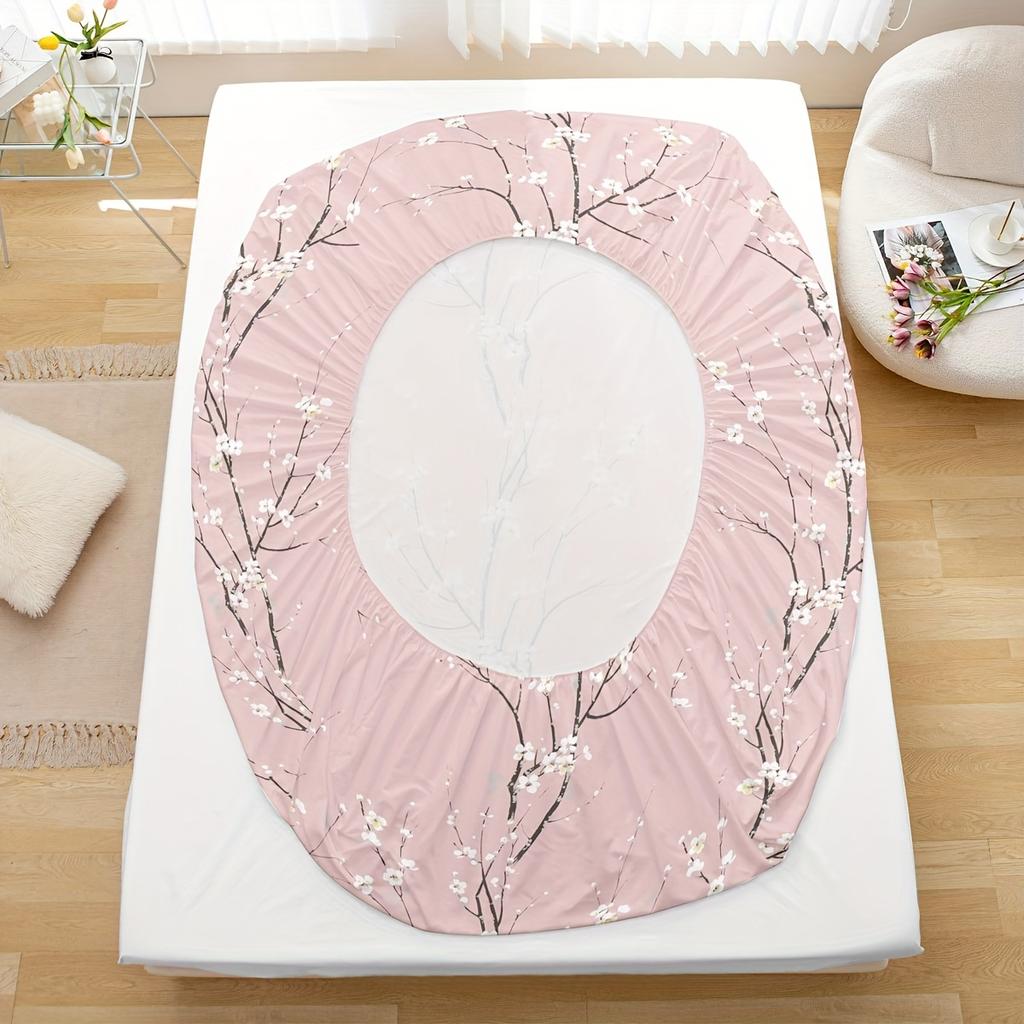 3pcs Printed Pattern Fitted Sheet Set (1* Fitted Sheet + 2* Pillowcases Without Core)