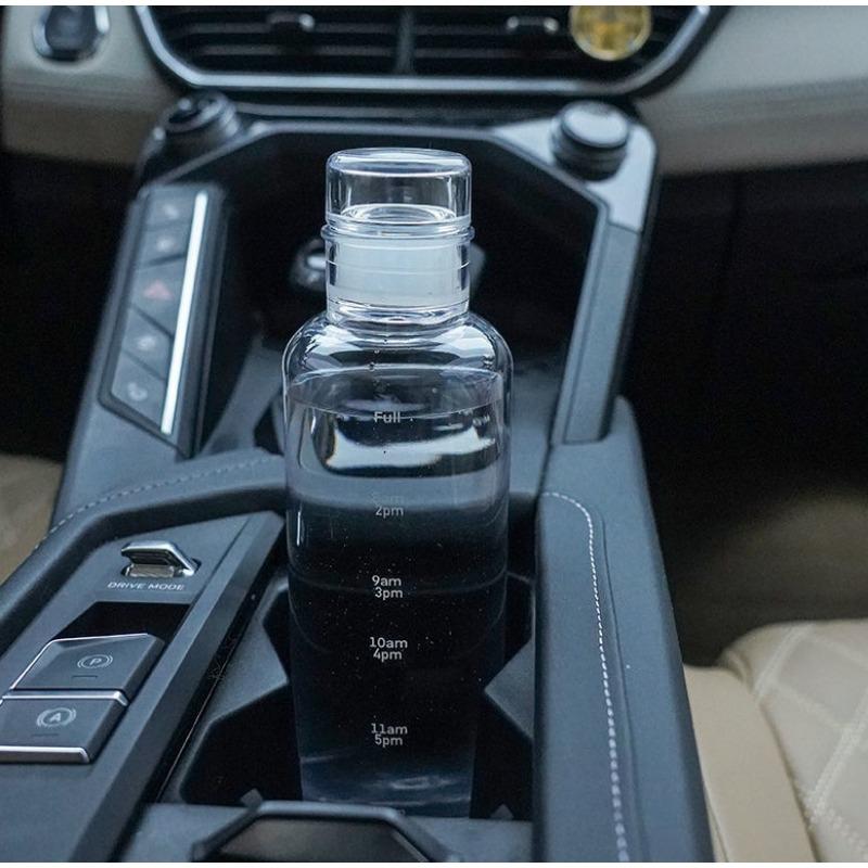 Time Scale Bottles Reusable Plastic Bottles Juice Bottles Water Bottles with Time Markers Portable Large Capacity Travel Bottles