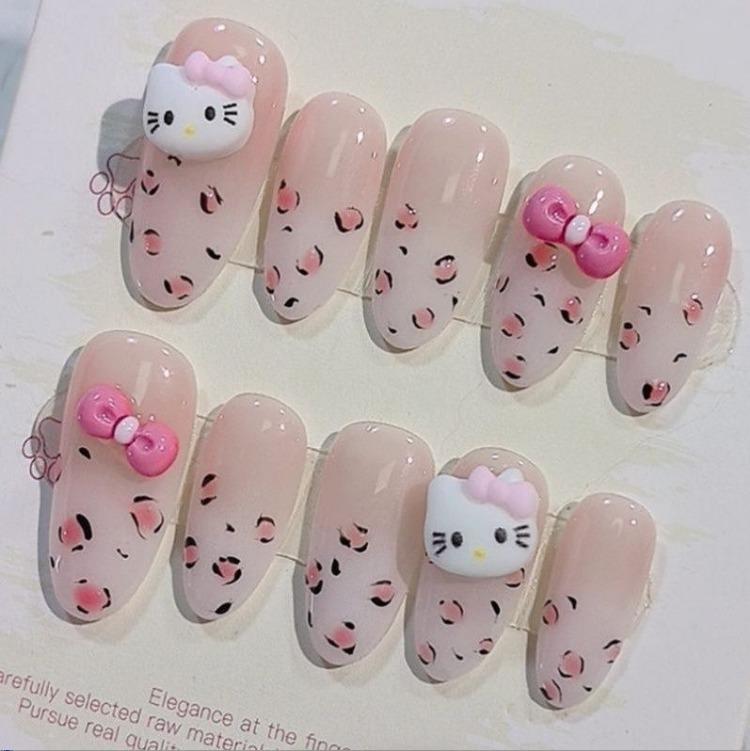 Wearing Nail Advanced Sense Spring and Summer Flash Diamond Butterfly Handmade Nail Piece Spice Girl Wearing Nail Piece