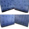Used AUTHENTIC MORABITOBifold Wallet blue Ostrich