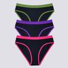 3PCS Women Panties Underwear Soft Cotton Breathable Sports Low-Rise Female Lingerie Briefs Underwear For Woman