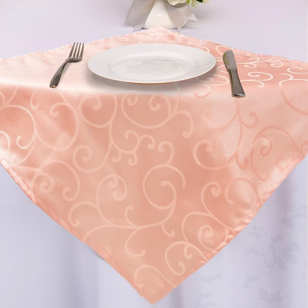 Modern Fancy Square Polyester Napkin Fabric Western-Style European Red Hotel Wedding Cup Cloth Placemat Cloth