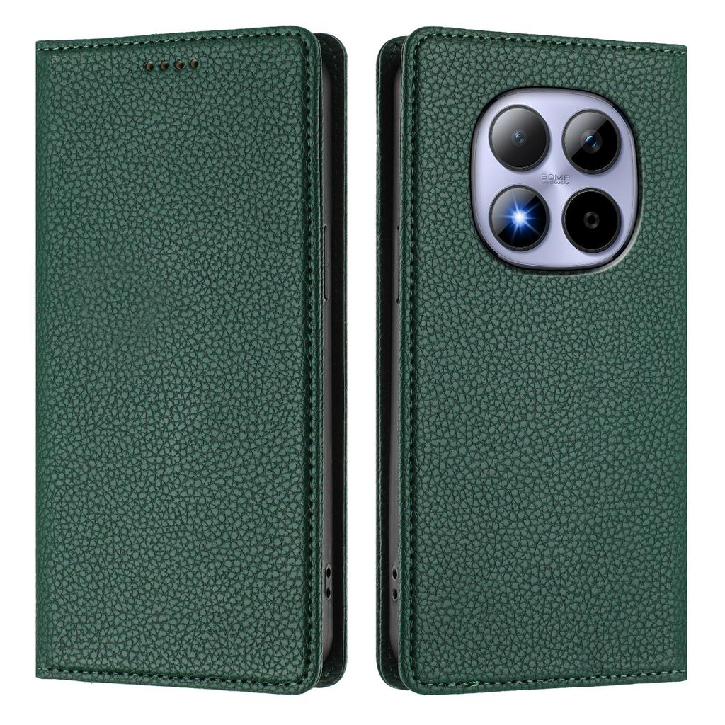 For Xiaomi Redmi Note 15 Pro 5G Wallet Case RFID Blocking Litchi Texture Leather Mobile Cover