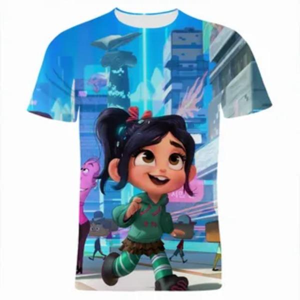KPop Devil Hunter Girl Group Anime Cartoon Pattern Cute Comfortable Summer Children's T-shirt