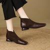 Single Shoes for Women In Autumn and Winter, Square Toe, Thick Heel, New Style, Versatile Shoes, Ankle Boots