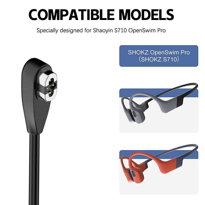 Type C/Usb Charger Cable For Shokz Openswim Pro S710 Bone Conduction Headphone Magnetic Fast Charging Cable For Shokz S710