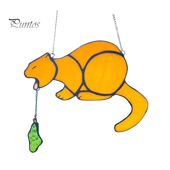 

Акриловый кулон «Рвота кота», украшение для салона автомобиля, зеркала заднего вида, дома, двери, окна, подвесной знак «Рвота кота», подарок для любителей кошек жёлтый