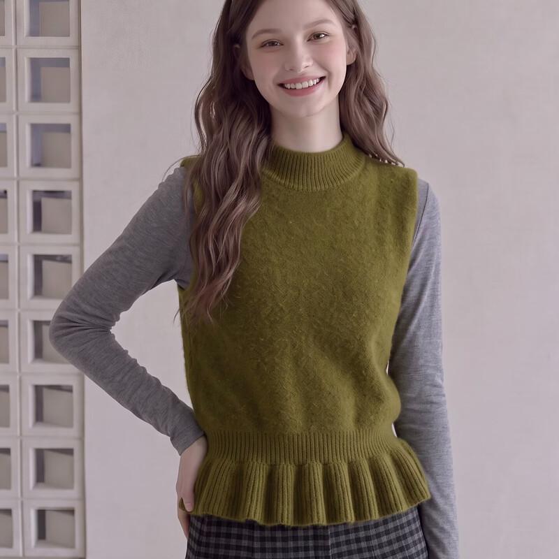 Gilet Tricot Sans Manches Rétro ZOSOUL