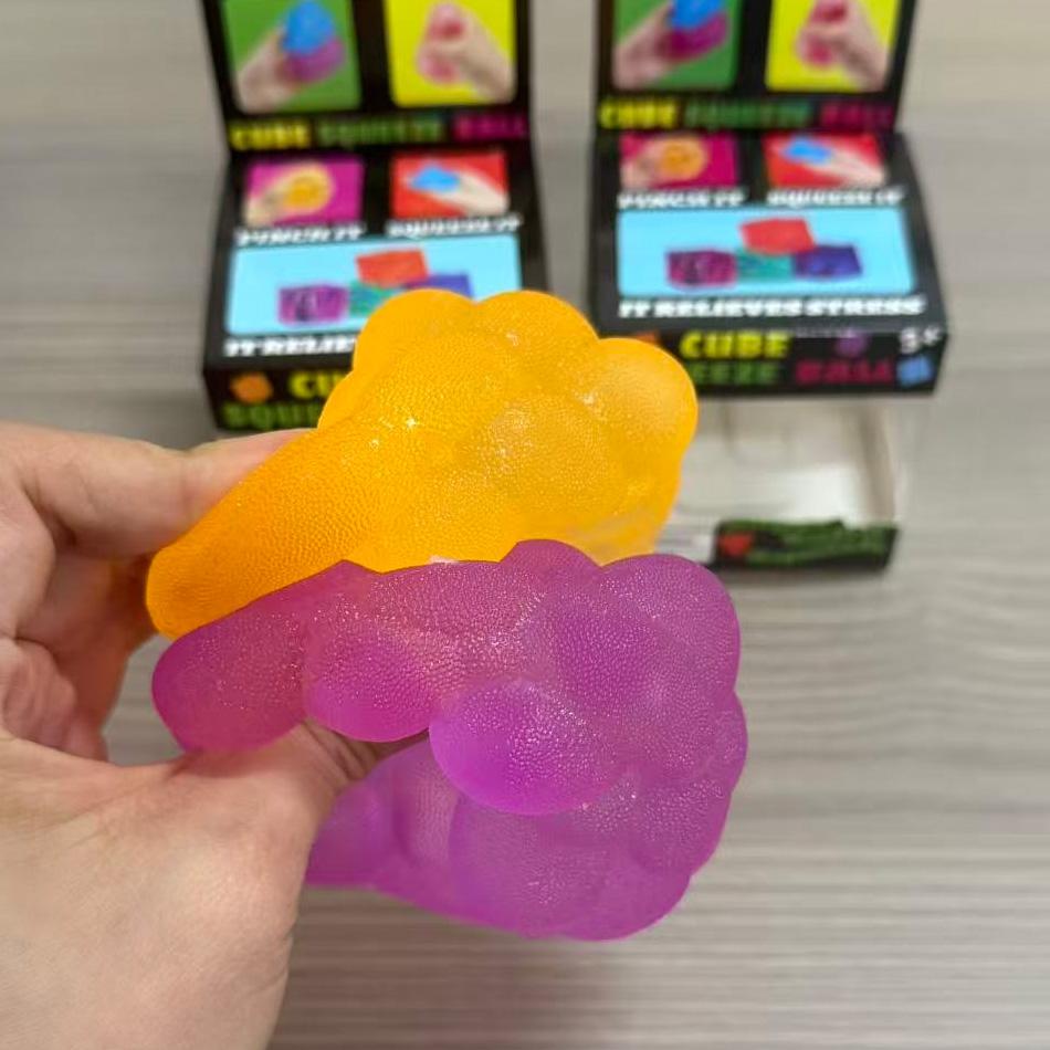 Mini Candy Shaped Plastic Stress Relief Toy Maltose Pinching Tool Soft Skin Friendly Durable Party Favors for Stress Relief