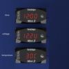12V 3 In 1 Digital LED Display Meters Voltmeter Clock Thermometer Indicator Gauge Panel Meter for