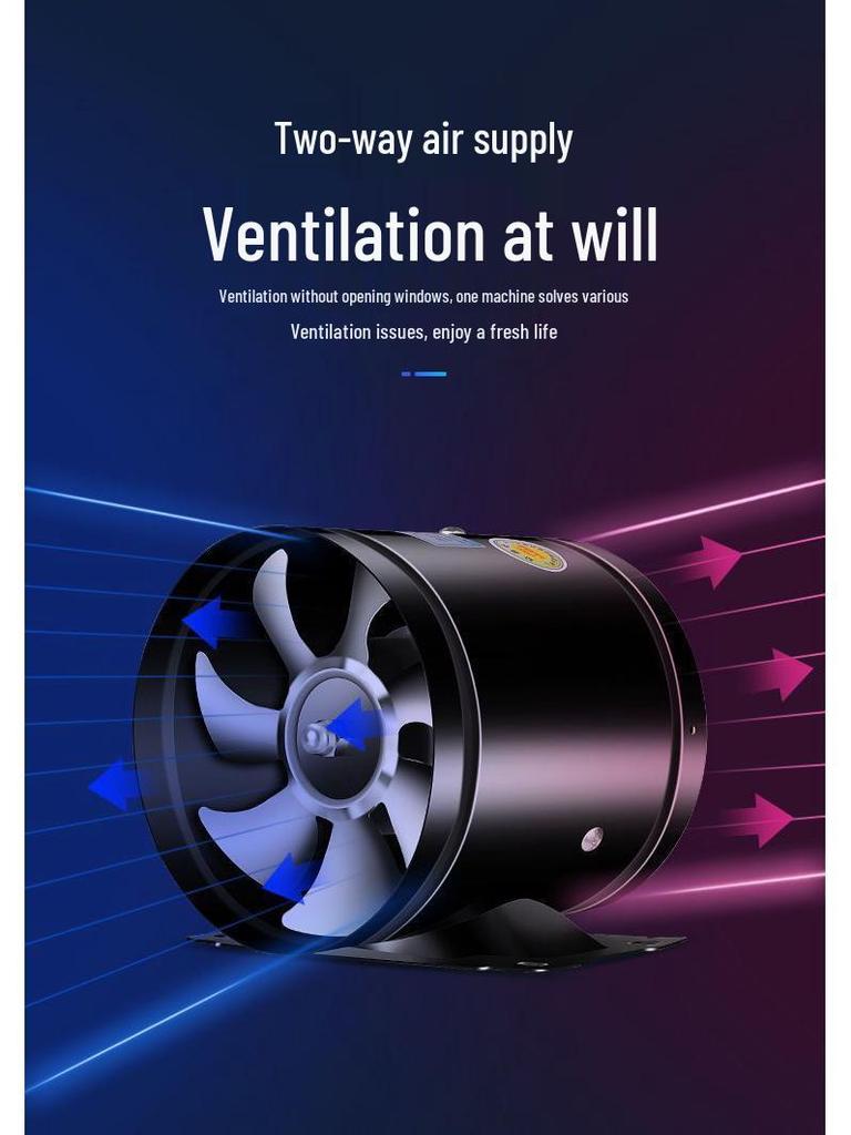 Powerful No-Installation Window Range Hood & Bathroom Exhaust Fan