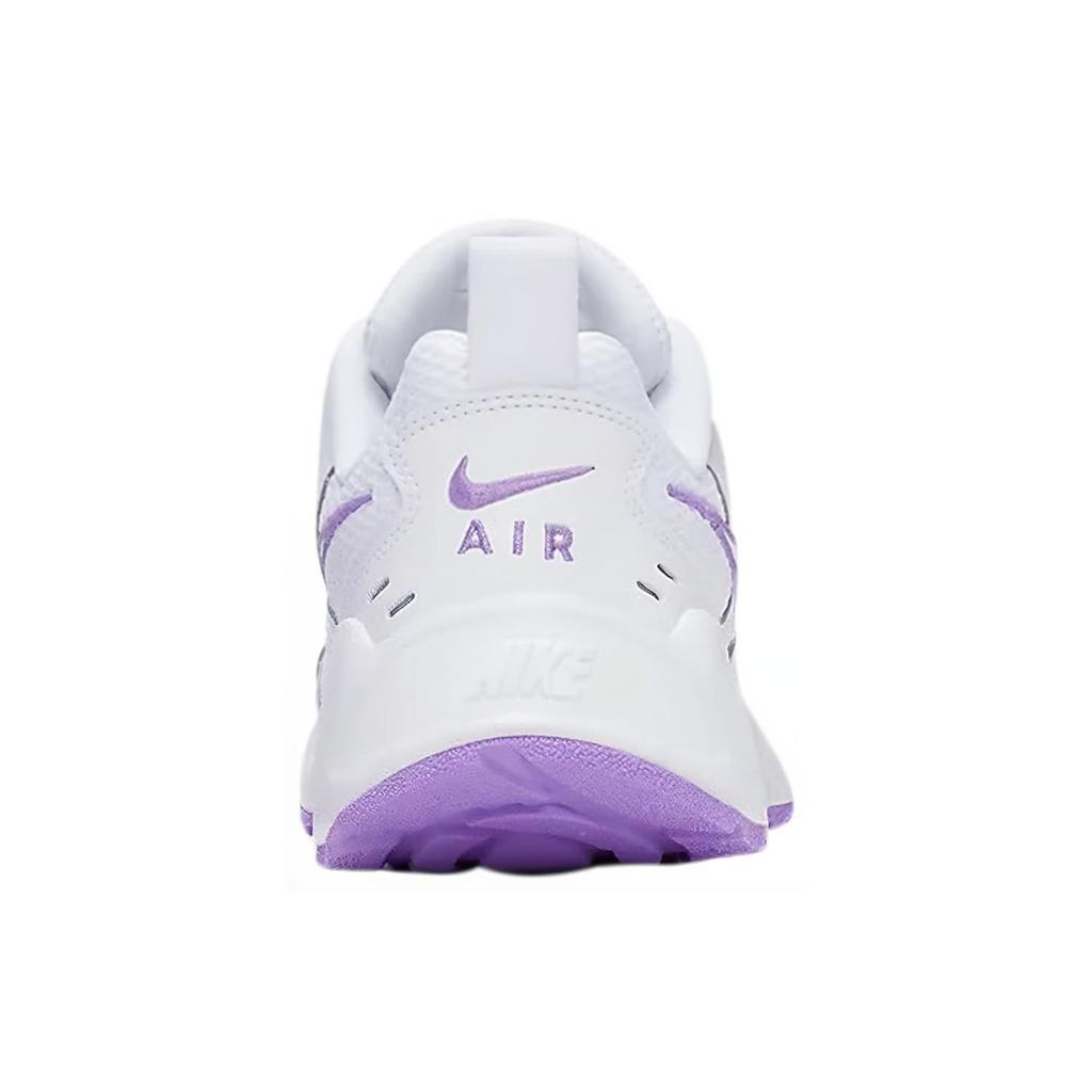 Nike Air Heights Comfortable Shock Absorption Slip Resistant Lightweight Low Top Casual Shoes Women Casual Shoes White Purple CI0603-100