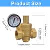 Adjustable DN20 Brass Pressure Regulator 1/2 Inch for Residential Commercial