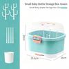 Baby Bottle Storage Box Large Capacity Dustproof Clear Lid Portable Handle For New Parents Daily Use