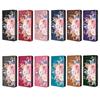 Flower Pattern Magnetic Leather Flip Wallet Case for iPhone 17 Pro Max 16 15 14 13 12 11 Pro Max 16 Plus Air Card Slots Holster