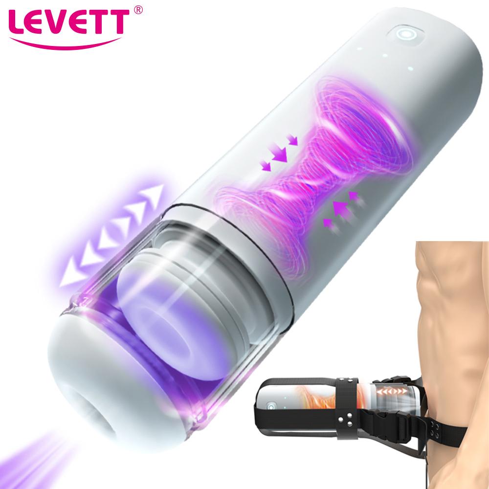 Wearable Male Automatic Masturbator Telescopic Sucking Machine Vibrator Masturbation Cup Blowjob Real Pussy Oral Sex Toy For Men