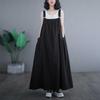 Denim Jumper Overall Cami Layered Cami Long Overalls Denim Solid Maxi Oversized Sleeveless [Pinyifang] Women's Skirt, Skirt, Dress, Dress, Dress,