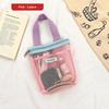 Breathable Mesh Cosmetic Storage Bag Secure Zipper Design Comfortable Grip Handle Portable Makeup Pouch for Vacation