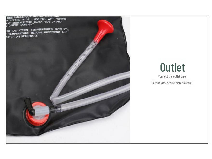 20L Folding Shower Bag for Camping and Outdoor Toiletries