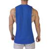 Men Muscle Fit Sleeveless Tank Top With Side Cutout Workout Gym Shirt