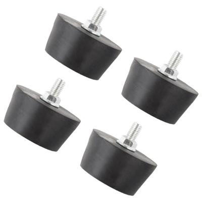 Set of 4 Rubber Feet High Elasticity Shock Absorbers Pad for Furniture Appliances Industrial Noise Reductions Solution