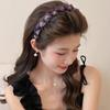 French Temperament Mesh Headband Korean Non-Slip Face Washing Headband Hairpin