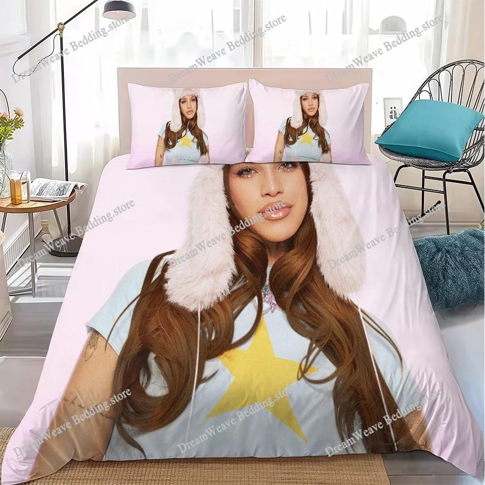 E-Emilia Mernes Duvet Cover Set Home Style Bedding Soft Laundry Cotton Bed Student Dormitory Gift