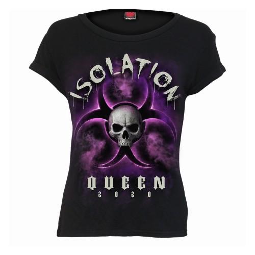Spiral Womens/Ladies Isolation Queen Boat Neck Capped Sleeved T-Shirt