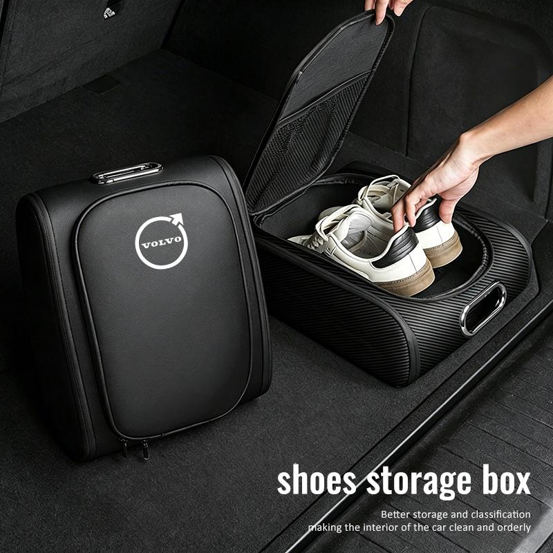 Auto Trunk Shoe Box Travel Storage Car Accessories For Volvo XC90 V90 V60 XC60 V40 EC40 EX40 S80 S60 S90 C40 XC40 V70 Keychain cc1