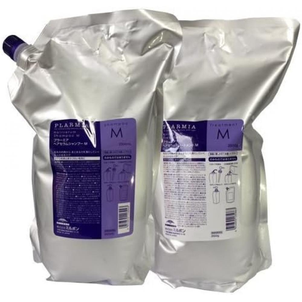 

Milbon Plumia Hair Serum Shampoo M 2500ml Treatment M 2500ml Refill Set