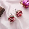 Colorful Decoration Birthday Gift Dangle Christmas Earrings Spherical Snowflake Shape Stars