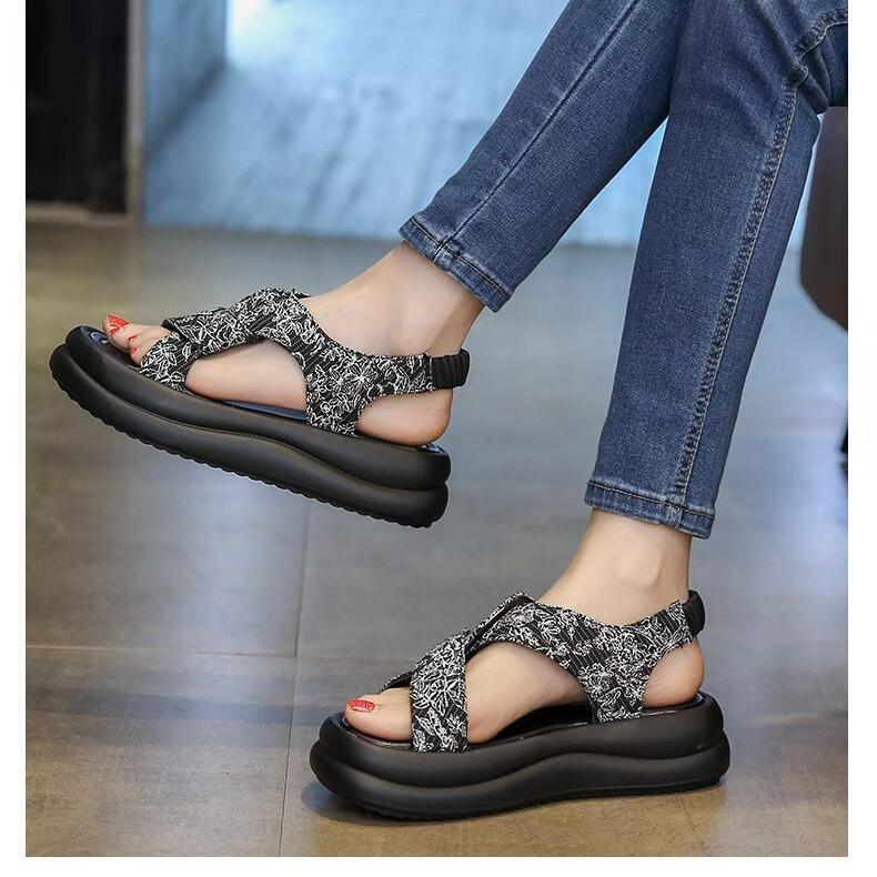 Roman sandals women's summer wear new high-end skirt casual versatile platform sports beach shoes