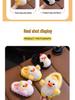 Children's Winter Cartoon Duck Slippers - Warm Velvet, Thick Sole, Indoor Cotton Shoes with Heel