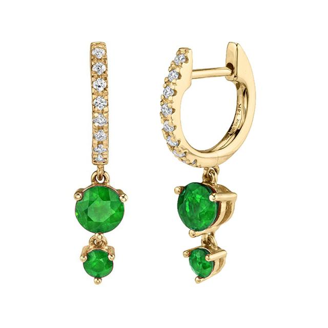 Bohemian Crystal Pendant 925 Sterling Silver Ear Buckle Exquisite Hoop Earrings Simple Fashion Jewelry For Women Birthday Gifts