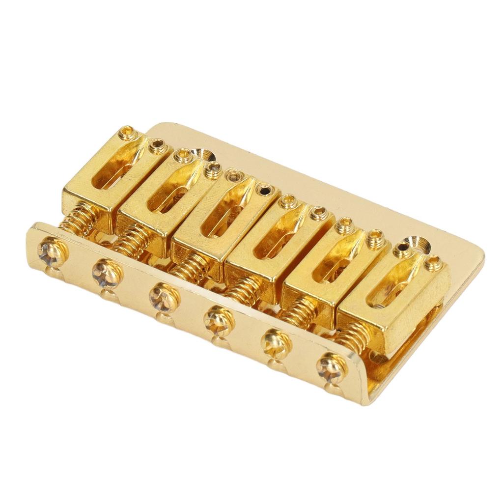 6 String Guitar Fixed Saddle Bridge Hardtail Top Loader Iron Electric Guitar Saddle Bridge