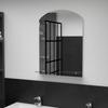 Wall Mirror with Shelf 50*70 cm Tempered Glass