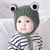 Kids Baby Cute Warm Beanies Cap Hat Lovely Autumn Winter Toddler Soft Frog Shape Children's Knitted Cap Hat For Boy Girl