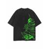 Tricou Bumbac Spălat Vintage Stil Harajuku Bărbați Hip Hop Streetwear Supradimensionat Femei Mânecă Scurtă Unisex Top