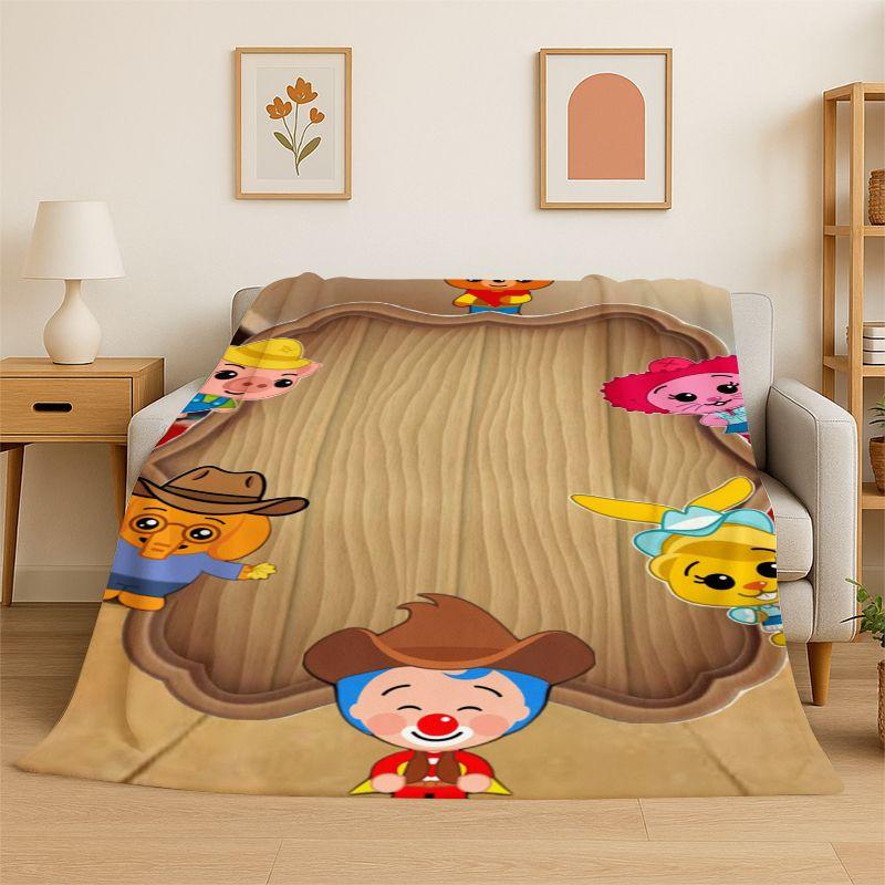 Coperta Morbida in Flanella Plim Plim Cartone Animato, Coperta Accogliente per Letto, Divano, Poltrona, Camera da Letto, Soggiorno, Viaggio, Picnic, Campeggio