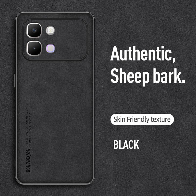 EUCAGR For infinix Note edge Luxury Sheepskin PU Leather Phone Case For infinix Note edge Back Cover Silicone Shockproof